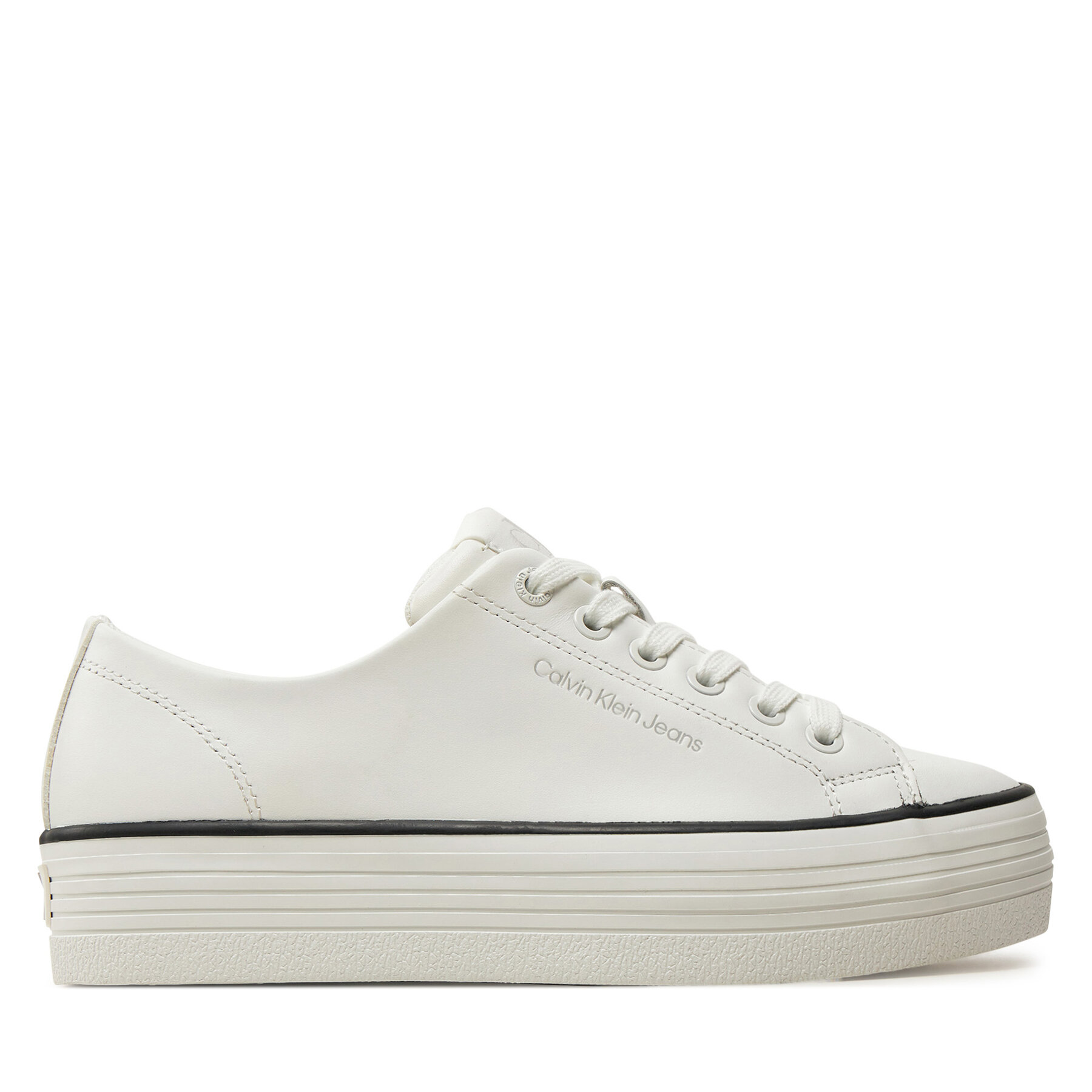 Sneakers Calvin Klein Jeans Bold Vulc Flatf Low Lth In YW0YW01633 Weiß von Calvin Klein Jeans