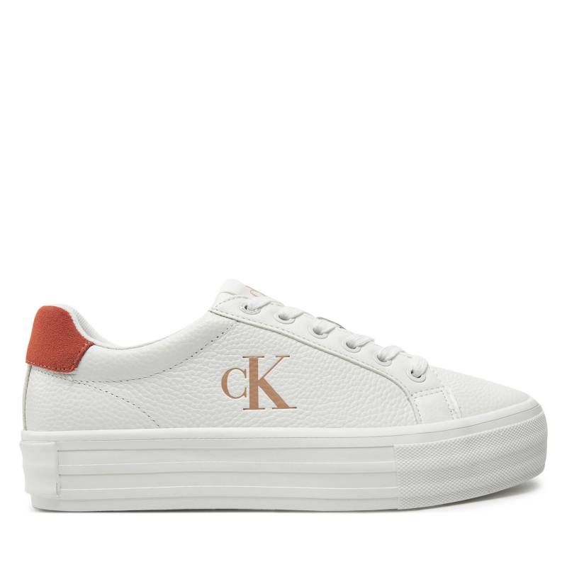 Sneakers Calvin Klein Jeans Bold Vulc Flatf Low Lth Ml YW0YW01669 Weiß von Calvin Klein Jeans