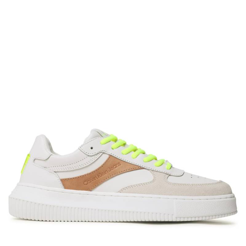 Sneakers Calvin Klein Jeans Chunky Cupsole Gel Backtab Fluo YM0YM00673 Beige von Calvin Klein Jeans