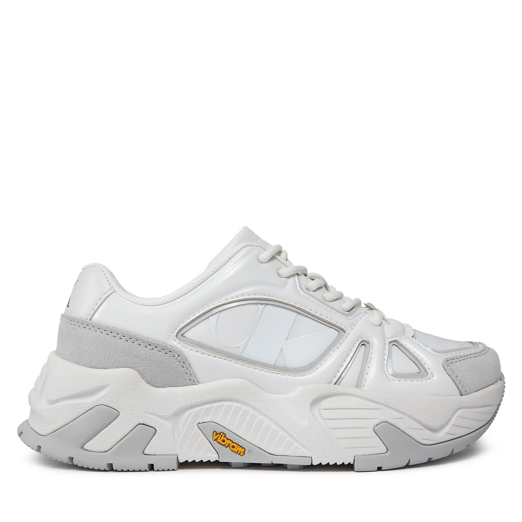 Sneakers Calvin Klein Jeans Chunky Runner Vibram Mix Nbs Lum YW0YW01310 Weiß von Calvin Klein Jeans