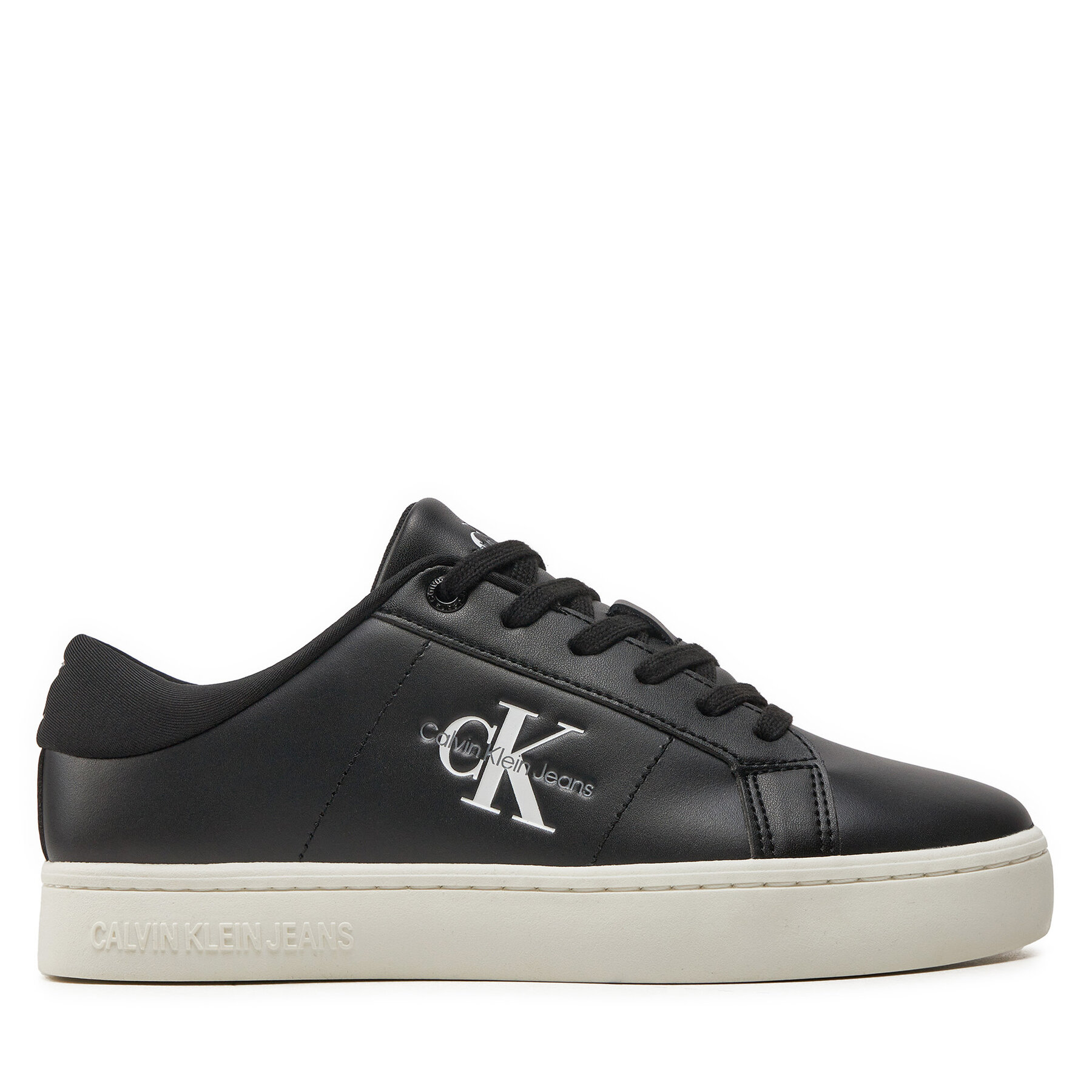 Sneakers Calvin Klein Jeans Classic Cupsole Lowlaceup Lth Wn YW0YW01444 Schwarz von Calvin Klein Jeans