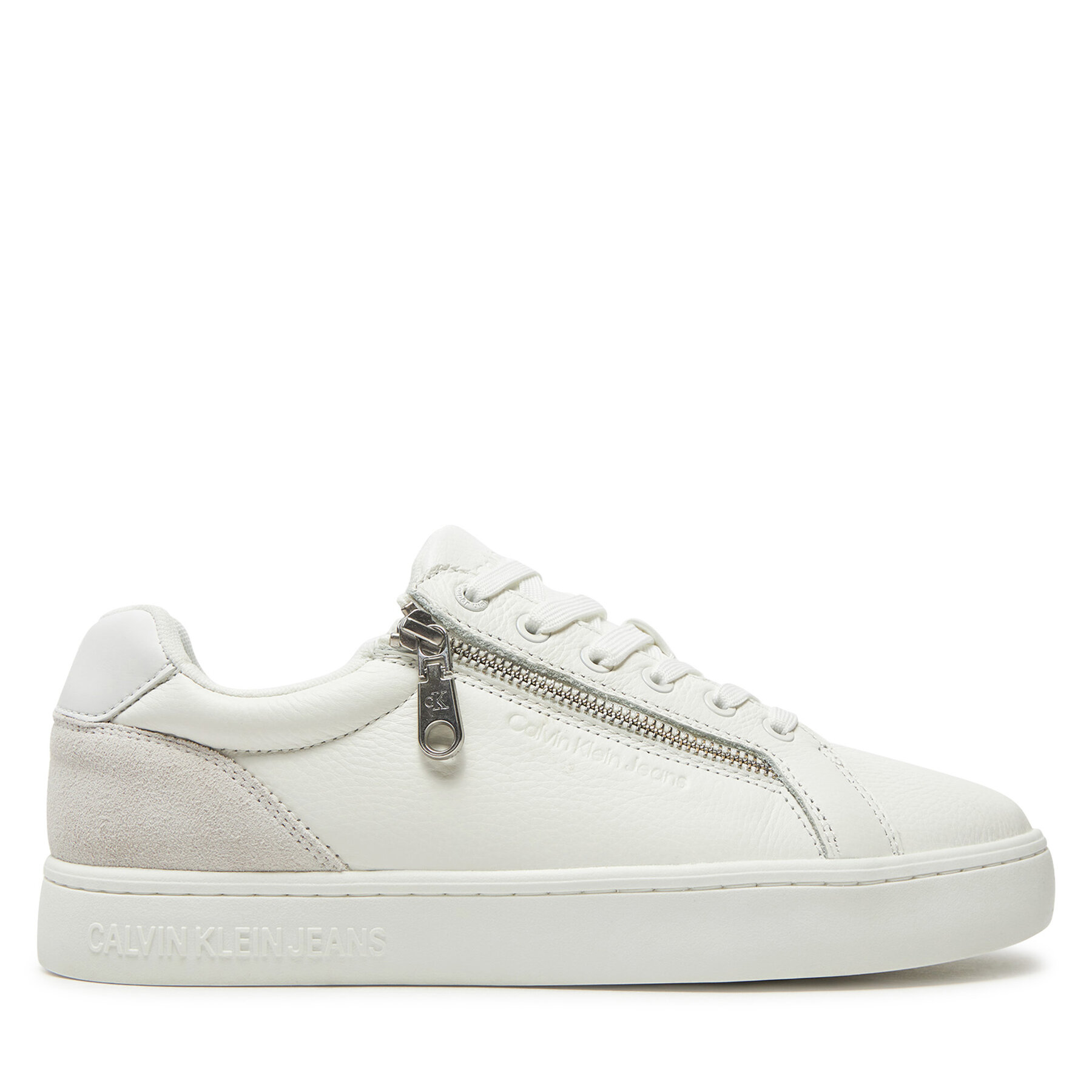 Sneakers Calvin Klein Jeans Classic Cupsole Zip Low In YM0YM01254 Weiß von Calvin Klein Jeans