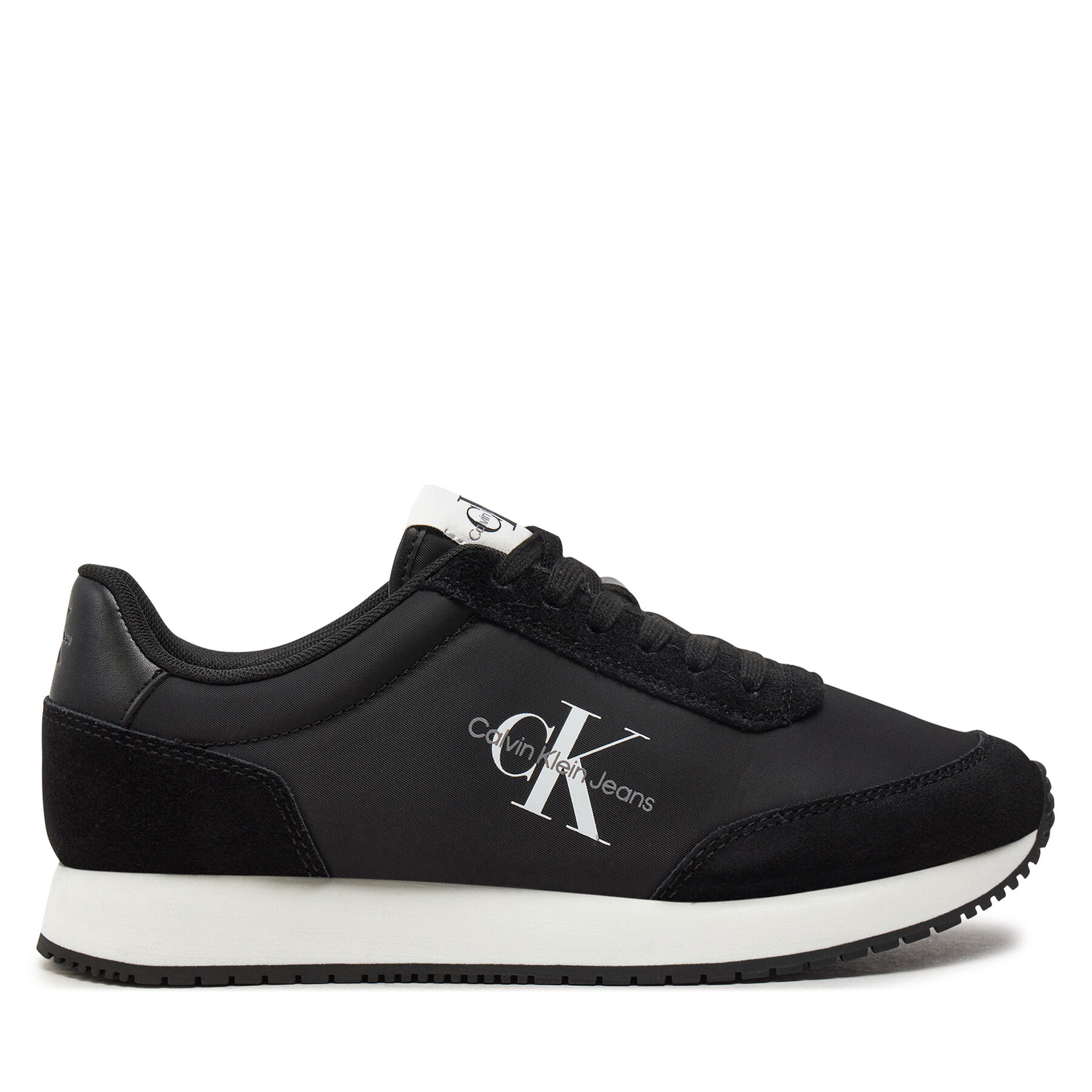 Sneakers Calvin Klein Jeans Retro Runner Low Lace Ny Ml YW0YW01326 Schwarz von Calvin Klein Jeans