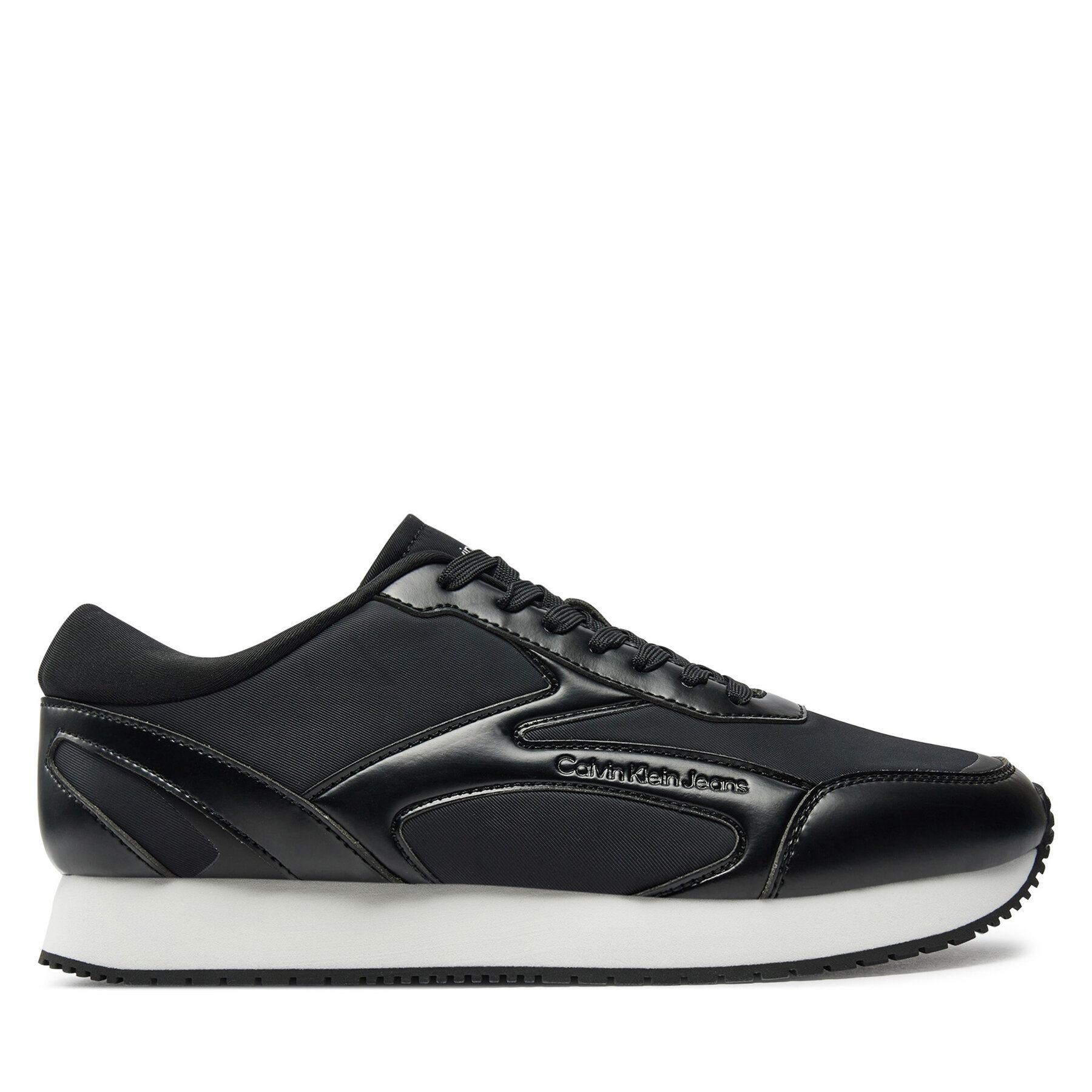 Sneakers Calvin Klein Jeans Retro Runner Multilayer YM0YM01117 Schwarz von Calvin Klein Jeans