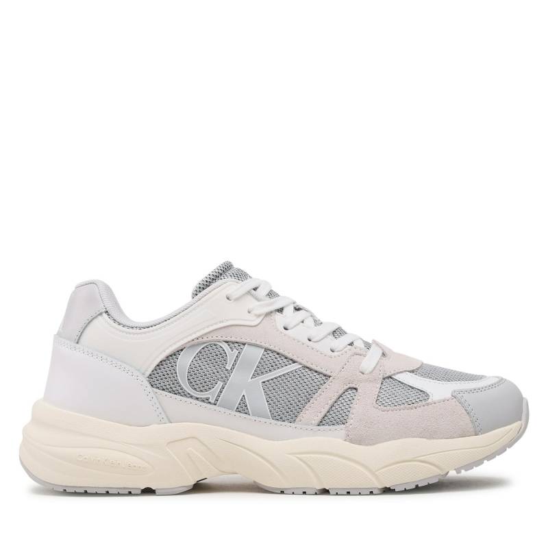 Sneakers Calvin Klein Jeans Retro Tennis Laceup Mix Lth YM0YM00696 Grau von Calvin Klein Jeans