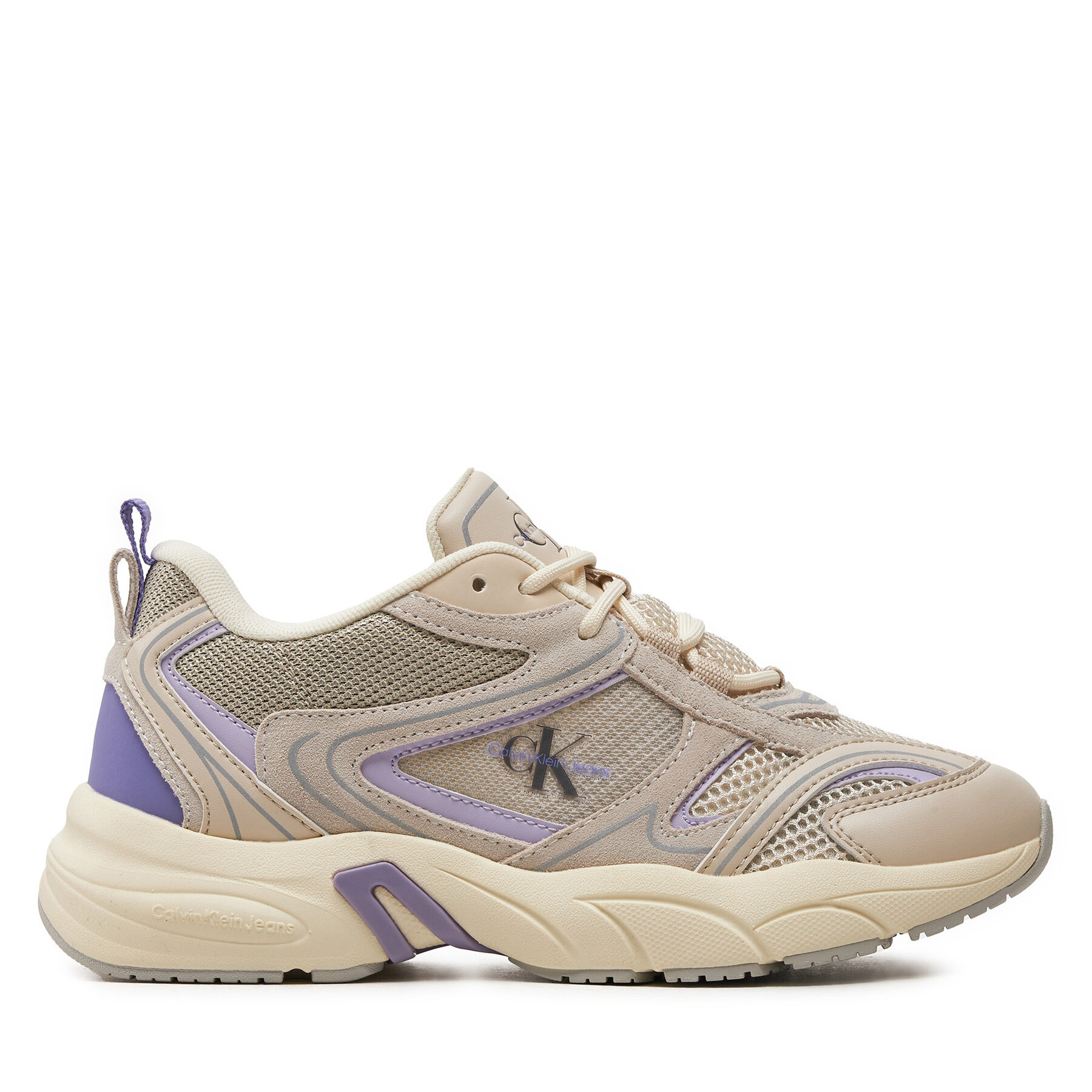 Sneakers Calvin Klein Jeans Retro Tennis Su-Mesh Wn YW0YW00891 Écru von Calvin Klein Jeans