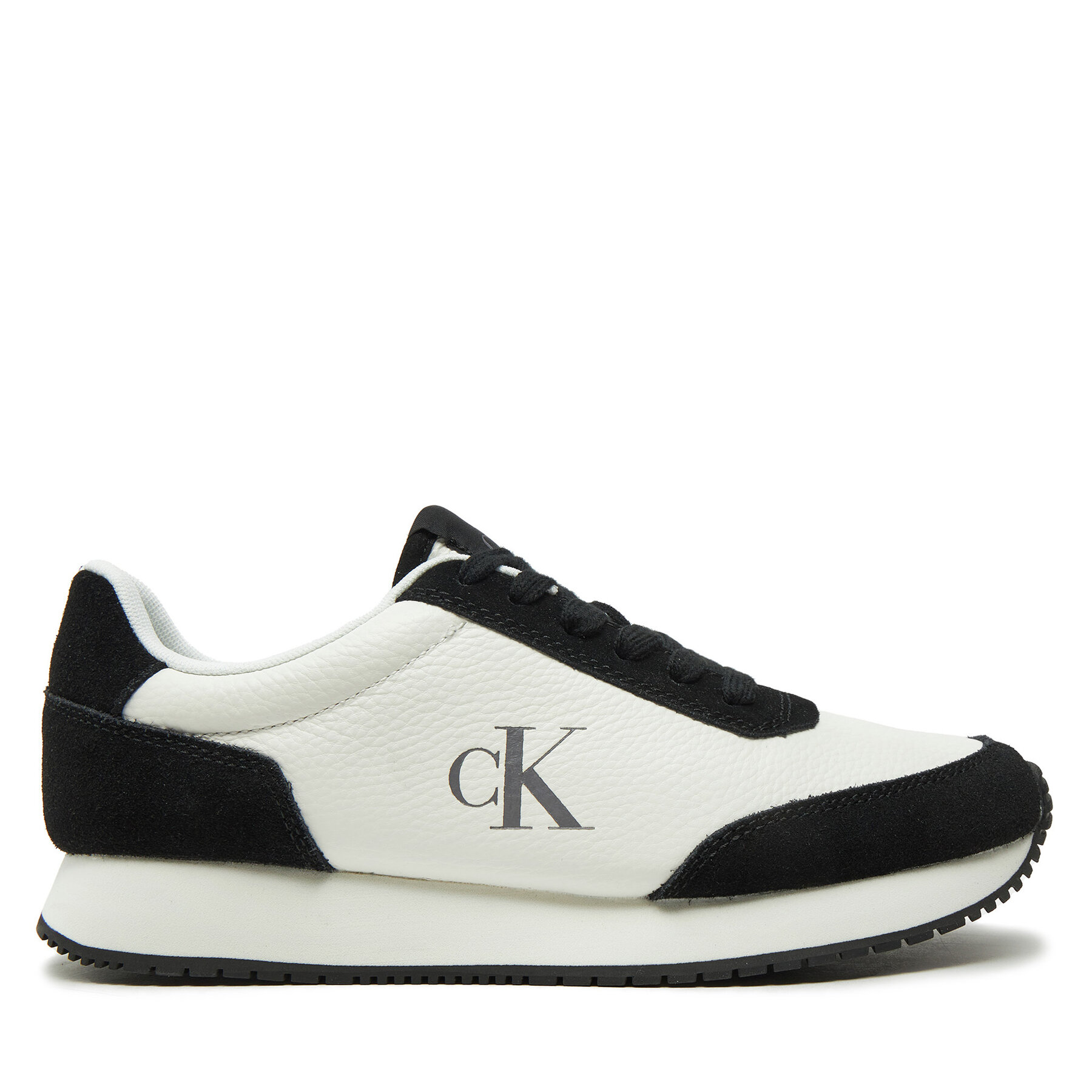 Sneakers Calvin Klein Jeans Runner Laceup Low Mix Mg YW0YW01798 Weiß von Calvin Klein Jeans