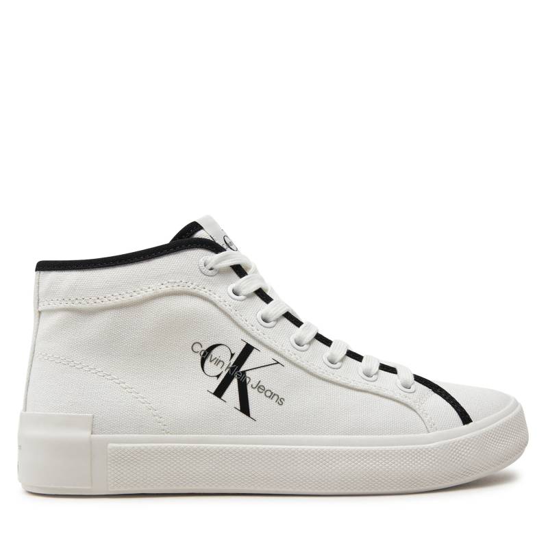 Sneakers Calvin Klein Jeans Skater Vulcanized High Cs Ml Mr YW0YW01454 Weiß von Calvin Klein Jeans