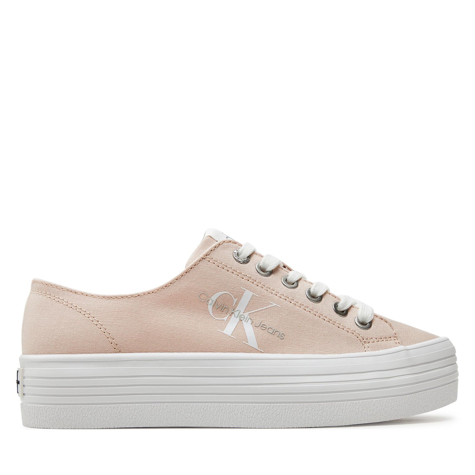 Sneakers aus Stoff Calvin Klein Jeans Vulc Flatform Essential Mono YW0YW01030 Rosa von Calvin Klein Jeans