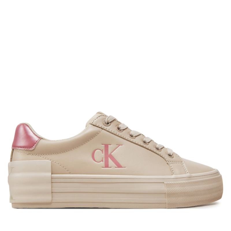 Sneakers Calvin Klein Jeans Vulc Flatform YW0YW01613 Écru von Calvin Klein Jeans