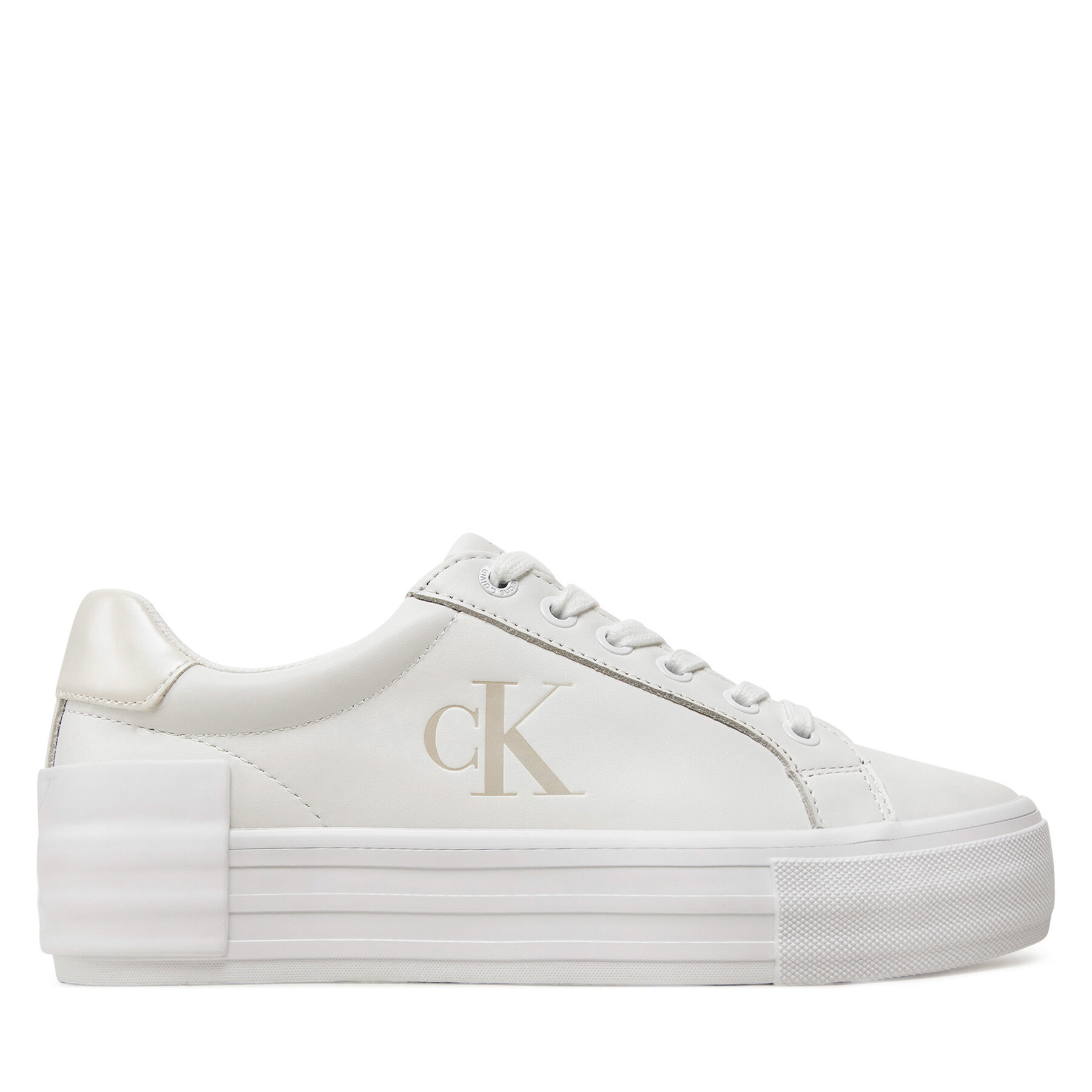 Sneakers Calvin Klein Jeans Vulc Flatform YW0YW01613 Weiß von Calvin Klein Jeans