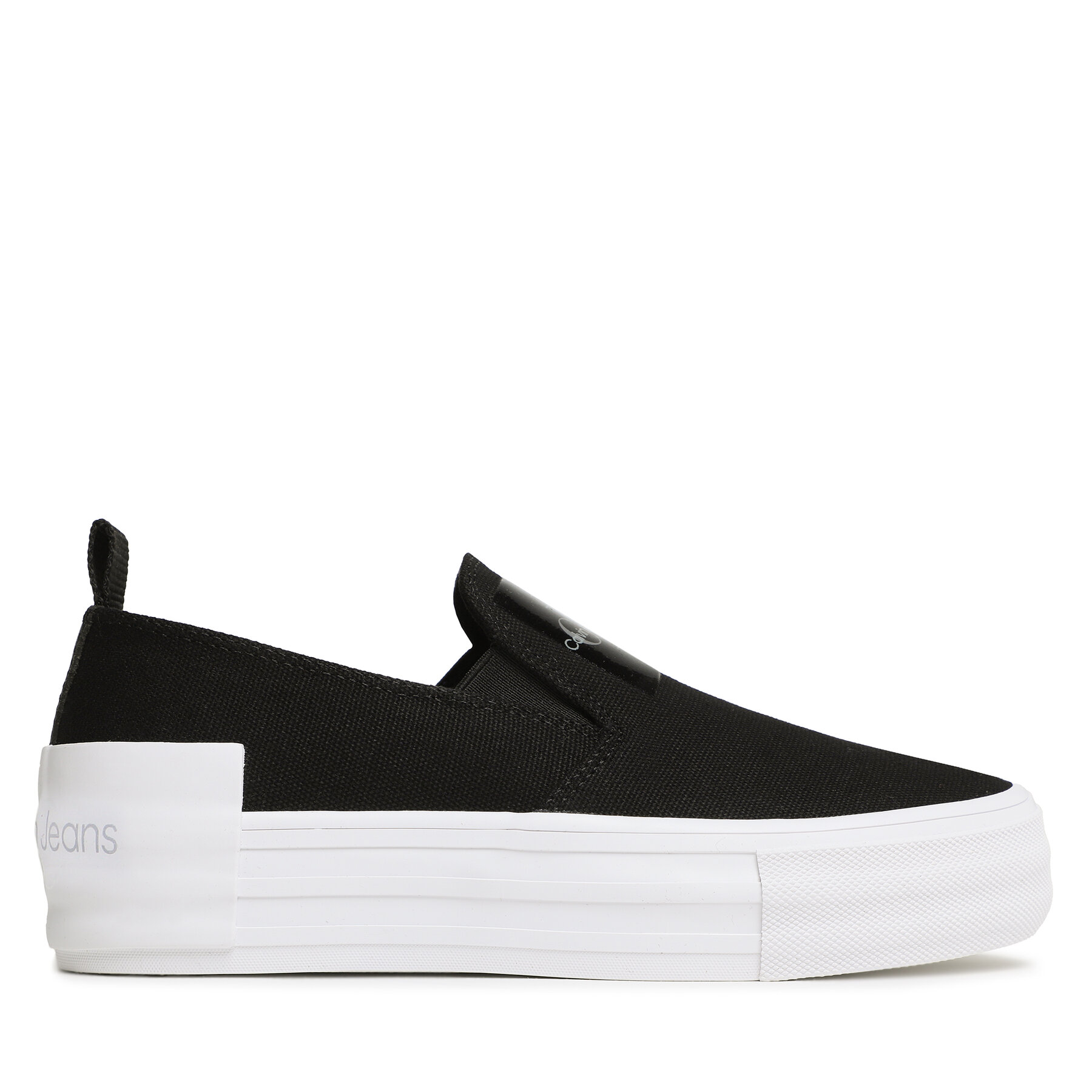 Sneakers aus Stoff Calvin Klein Jeans Bold Vulc Flat Slipon YW0YW01040 Schwarz von Calvin Klein Jeans