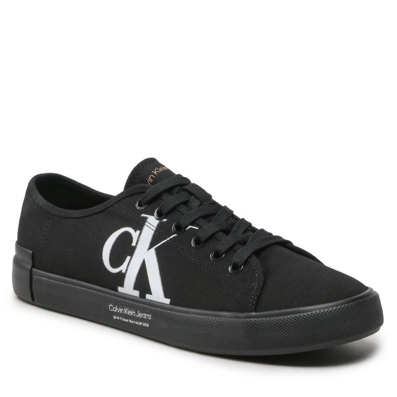 Sneakers aus Stoff Calvin Klein Jeans Vulc Low Oversized Brand YM0YM00687 Schwarz von Calvin Klein Jeans