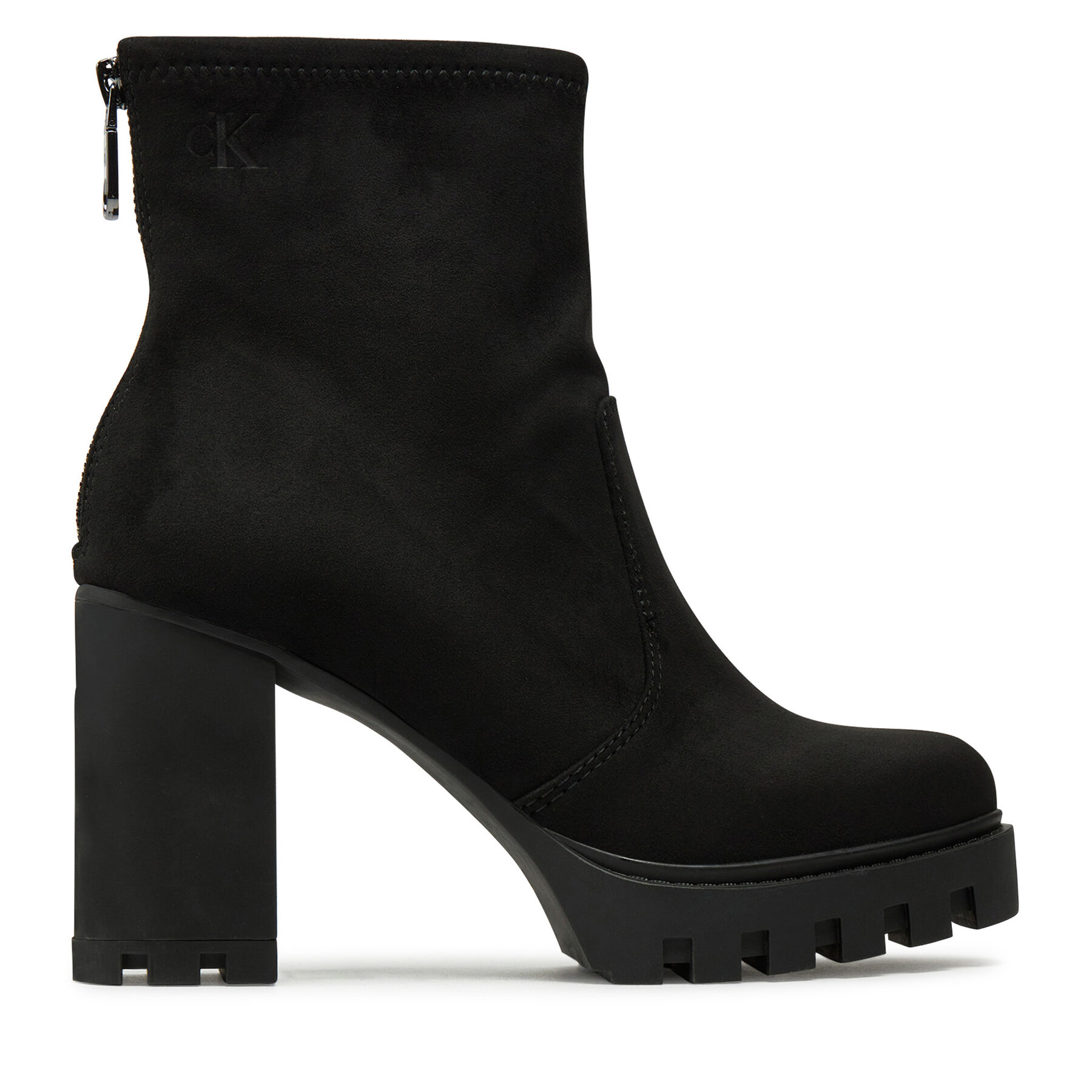 Stiefeletten Calvin Klein Jeans Heel Platform Zip Boot Ss YW0YW01601 Schwarz von Calvin Klein Jeans