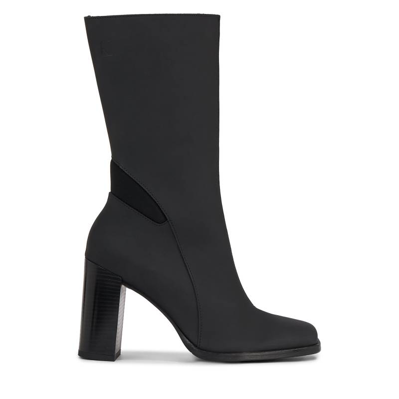 Stiefeletten Calvin Klein Jeans Heel Zip Boot Lth Wn YW0YW01113 Schwarz von Calvin Klein Jeans