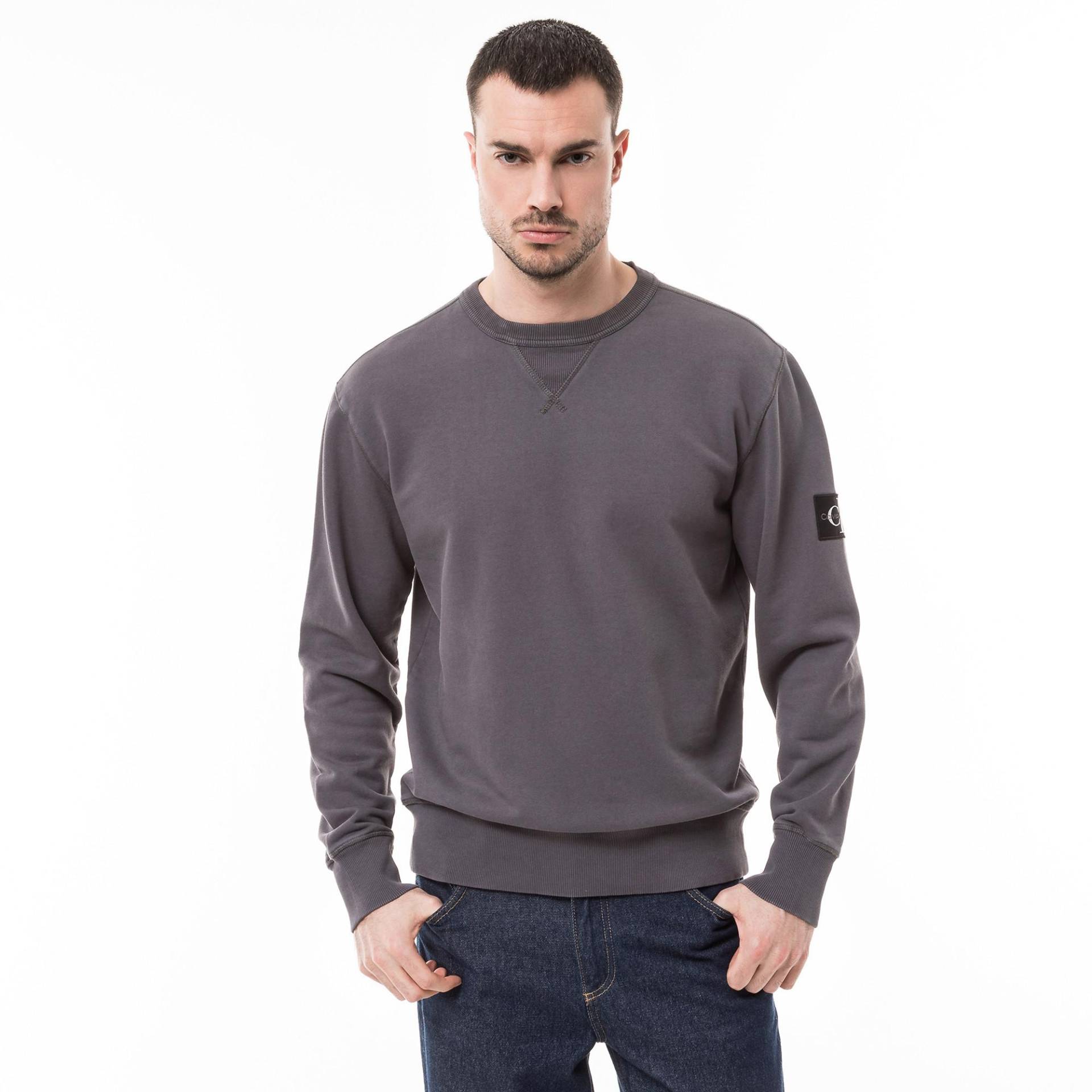 Sweatshirt Herren Anthrazit S von Calvin Klein Jeans