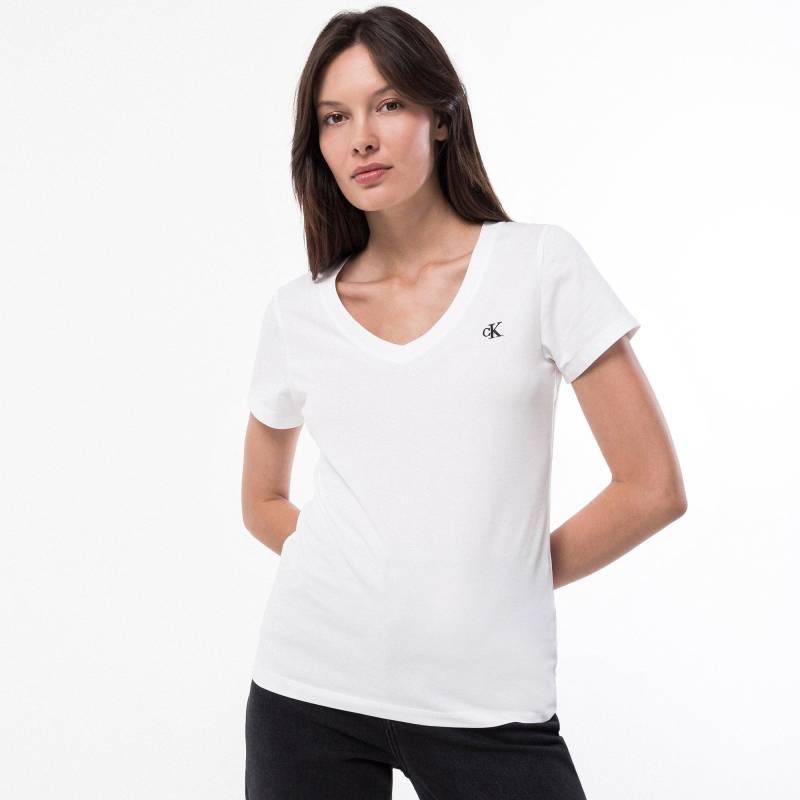 T-shirt, Kurzarm Damen Weiss L von Calvin Klein Jeans