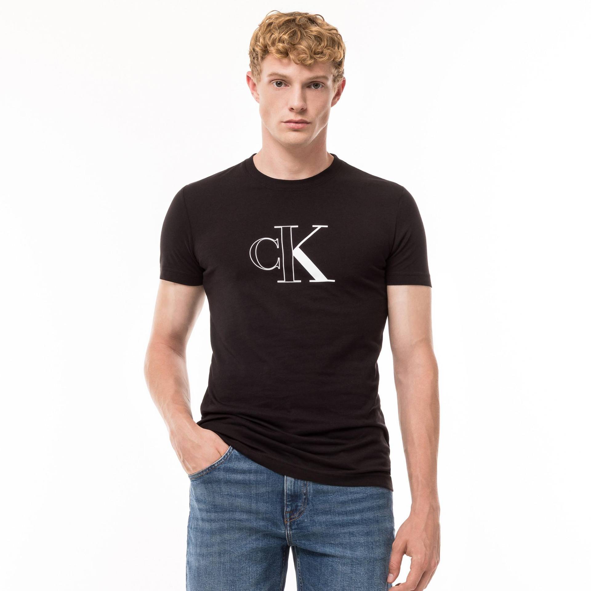 T-shirt Herren Black L von Calvin Klein Jeans