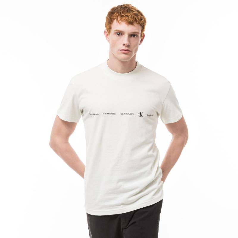 T-shirt Herren Offwhite L von Calvin Klein Jeans