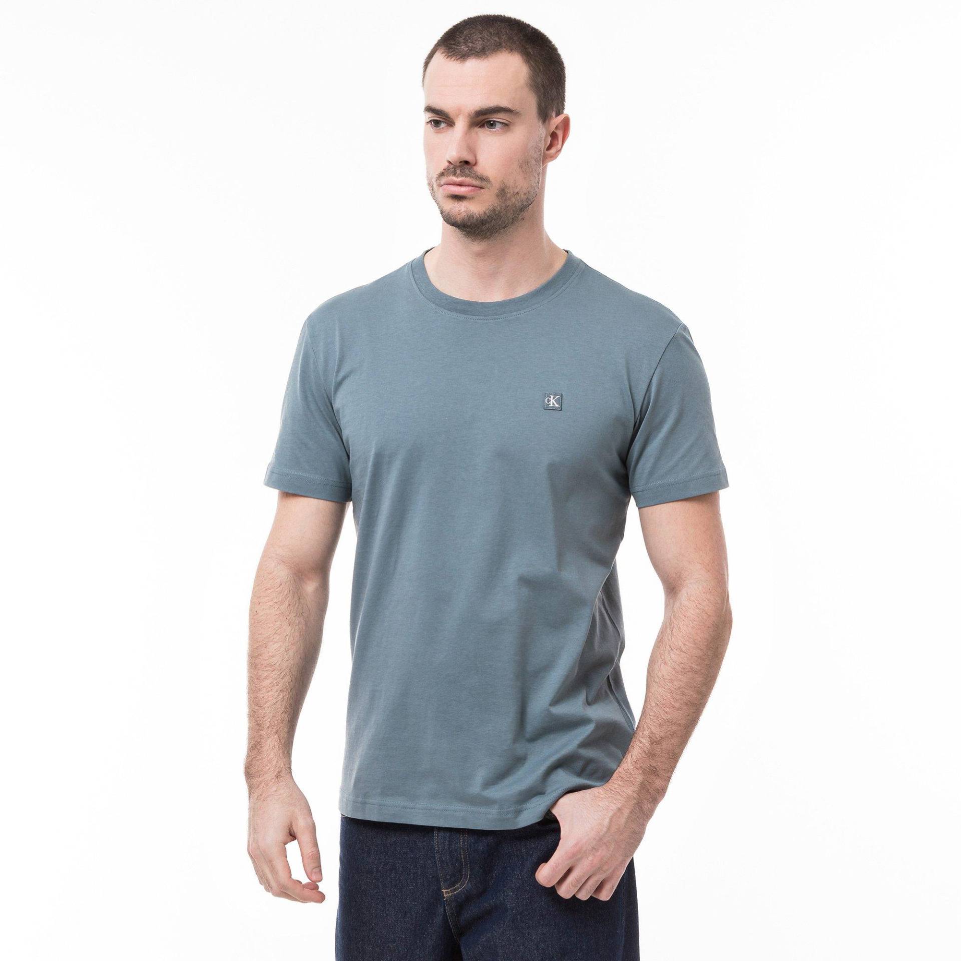 T-shirt Herren Petroleumblau L von Calvin Klein Jeans