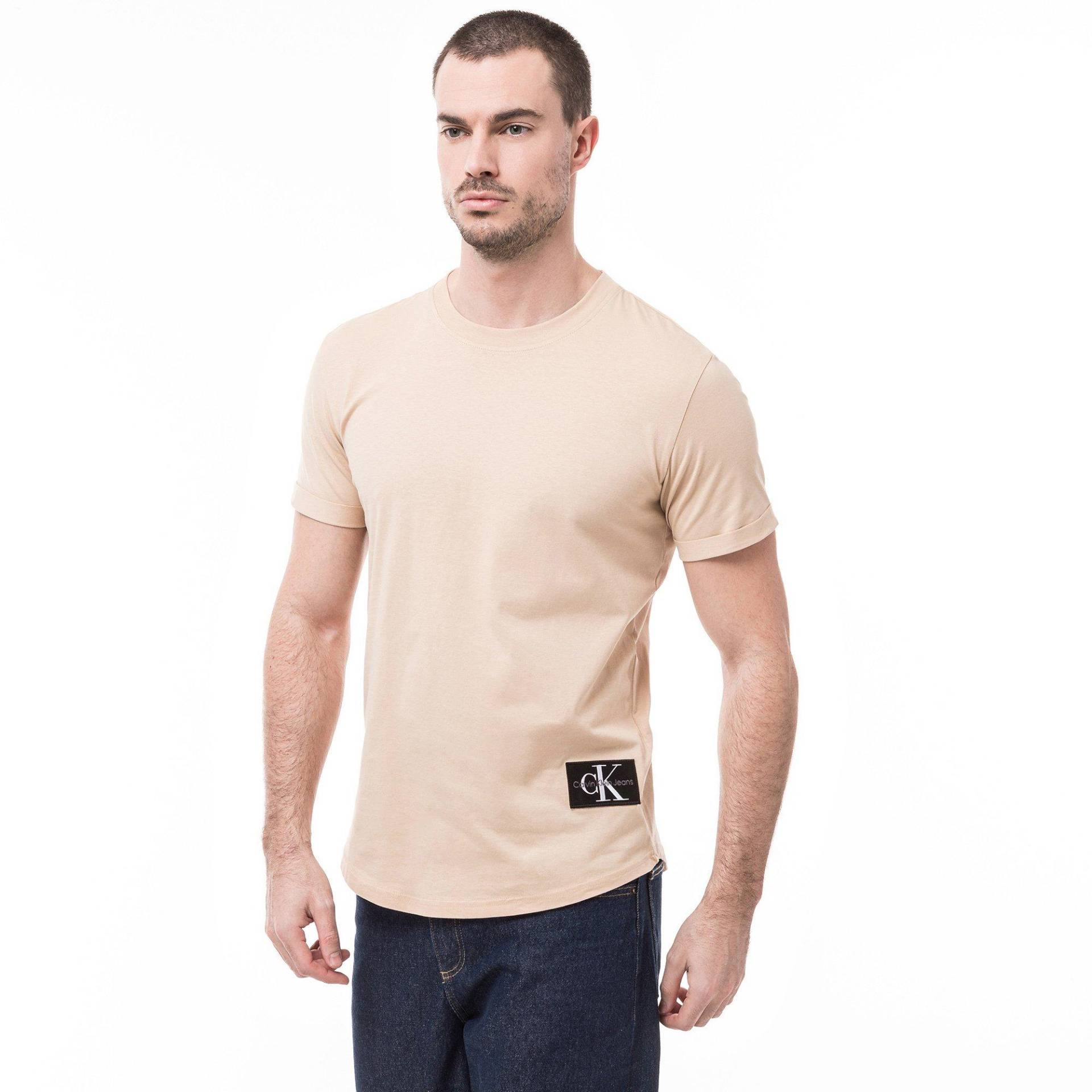 T-shirt Herren Sand L von Calvin Klein Jeans