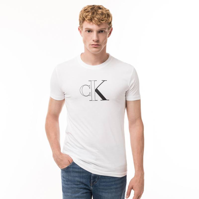 T-shirt Herren Weiss L von Calvin Klein Jeans