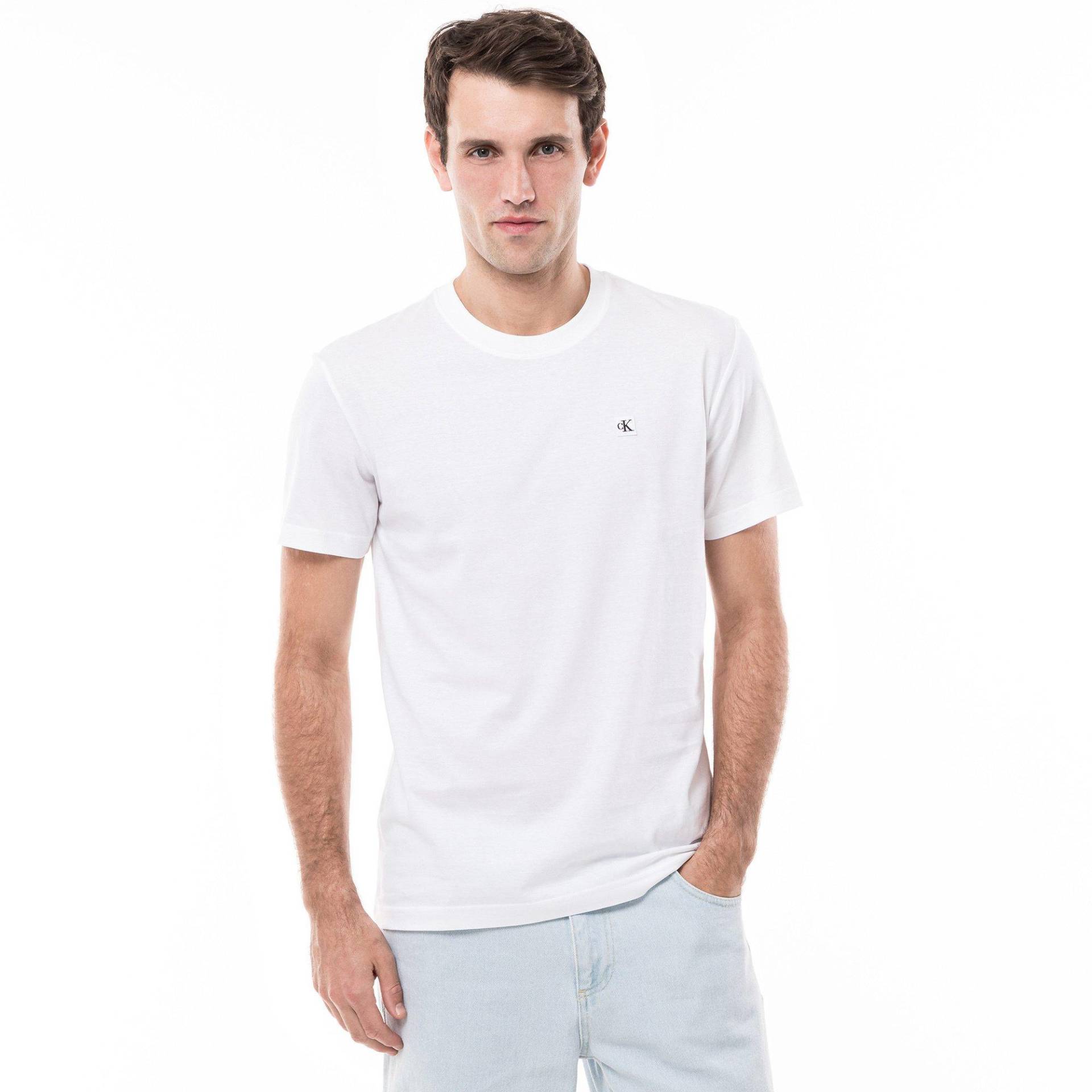 T-shirt Herren Weiss M von Calvin Klein Jeans