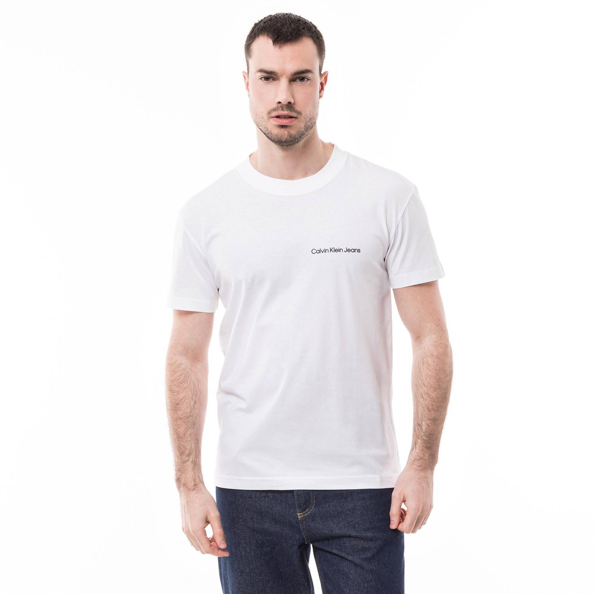 Calvin Klein Jeans - T-Shirt, für Herren, Weiss, Größe M von Calvin Klein Jeans