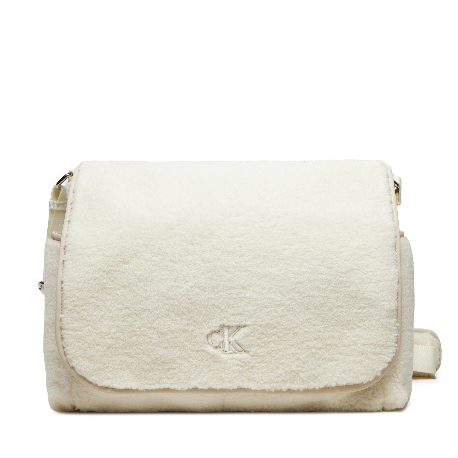 Wickeltasche Calvin Klein Jeans Teddy Messenger IU0IU00660 Écru von Calvin Klein Jeans