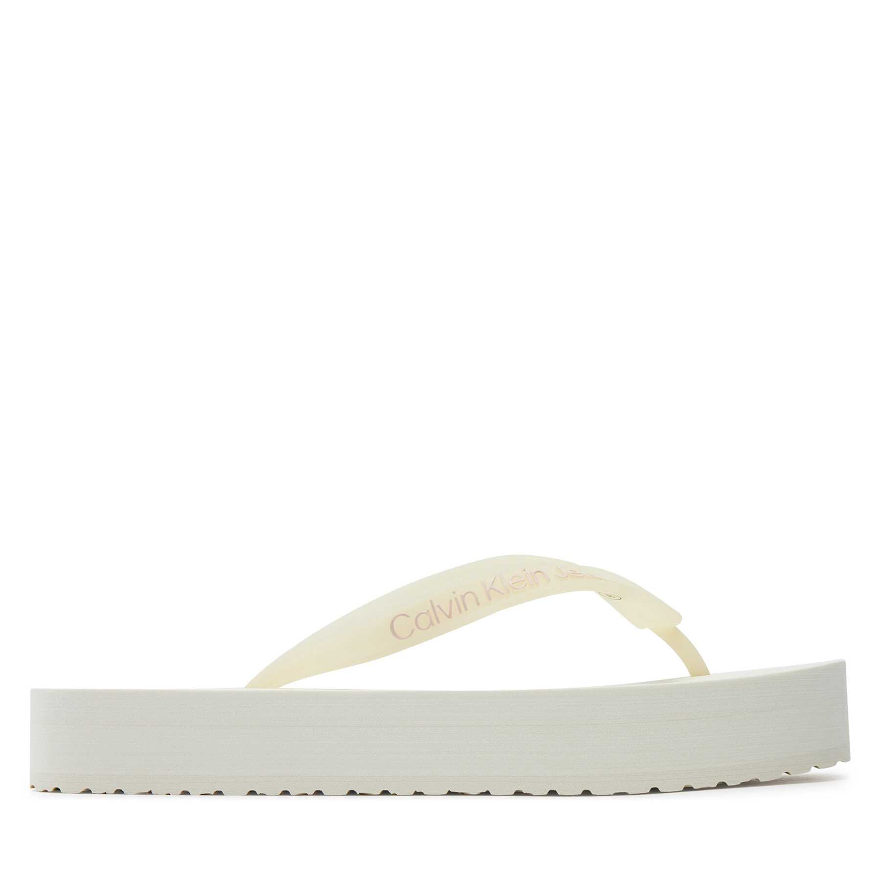 Zehentrenner Calvin Klein Jeans Beach Sandal Flatform YW0YW01620 Écru von Calvin Klein Jeans