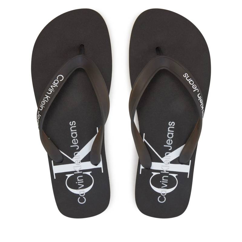 Zehentrenner Calvin Klein Jeans Beach Sandal Monogram Tpu YM0YM00838 Schwarz von Calvin Klein Jeans