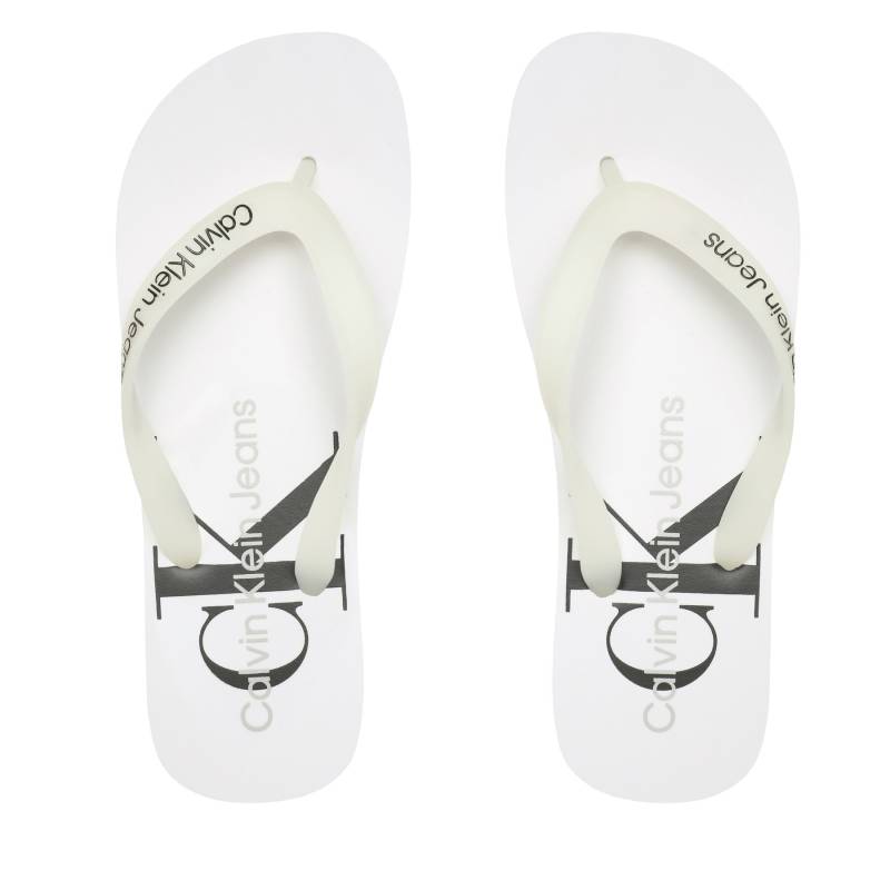 Zehentrenner Calvin Klein Jeans Beach Sandal Monogram Tpu YM0YM00838 Weiß von Calvin Klein Jeans