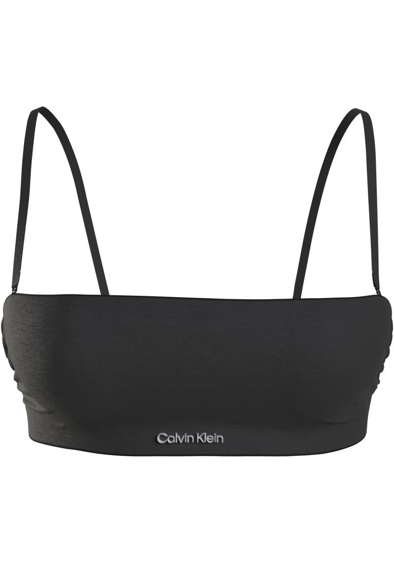 Calvin Klein Swimwear Bandeau-Bikini-Top »BANDEAU-RP«, mit Streifenstruktur von Calvin Klein Swimwear