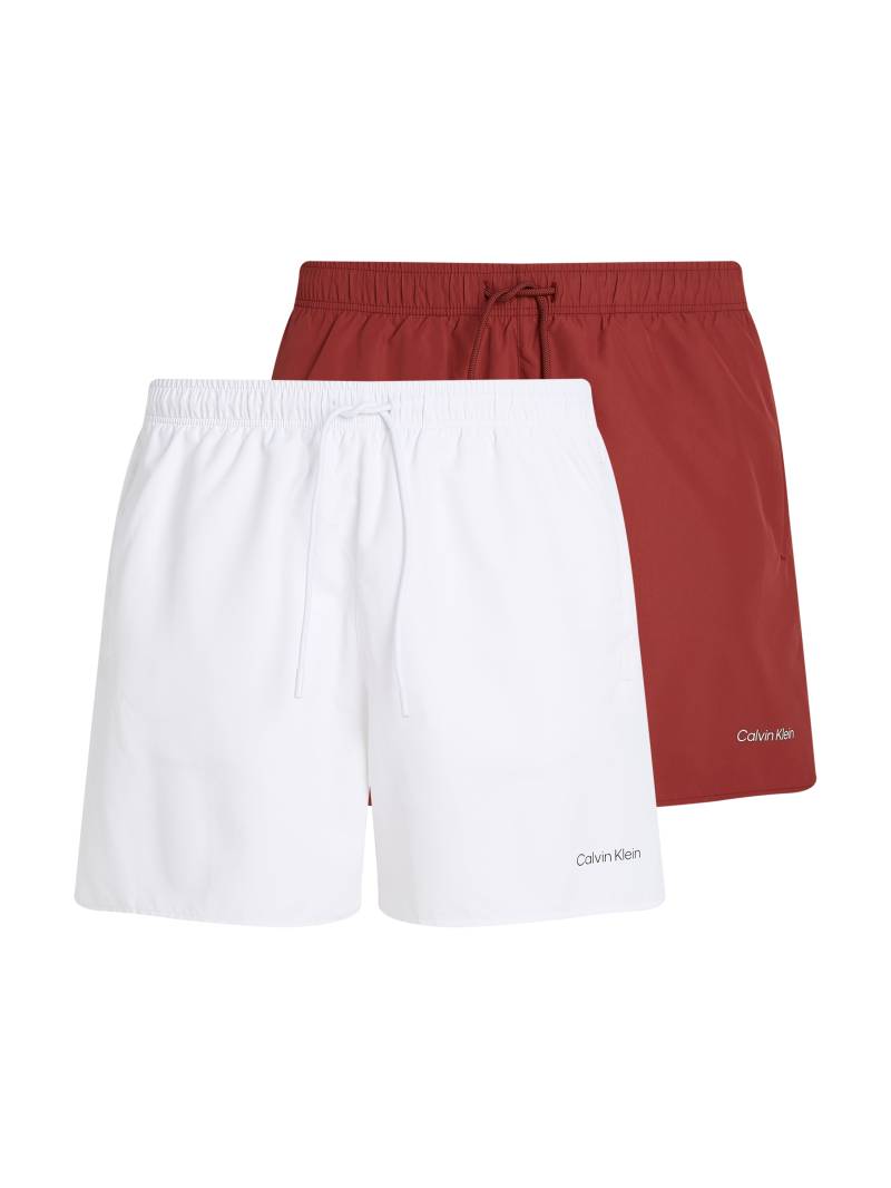 Calvin Klein Swimwear Badeshorts, (Packung, 2 St., 2er-Pack), mit Logo von Calvin Klein Swimwear