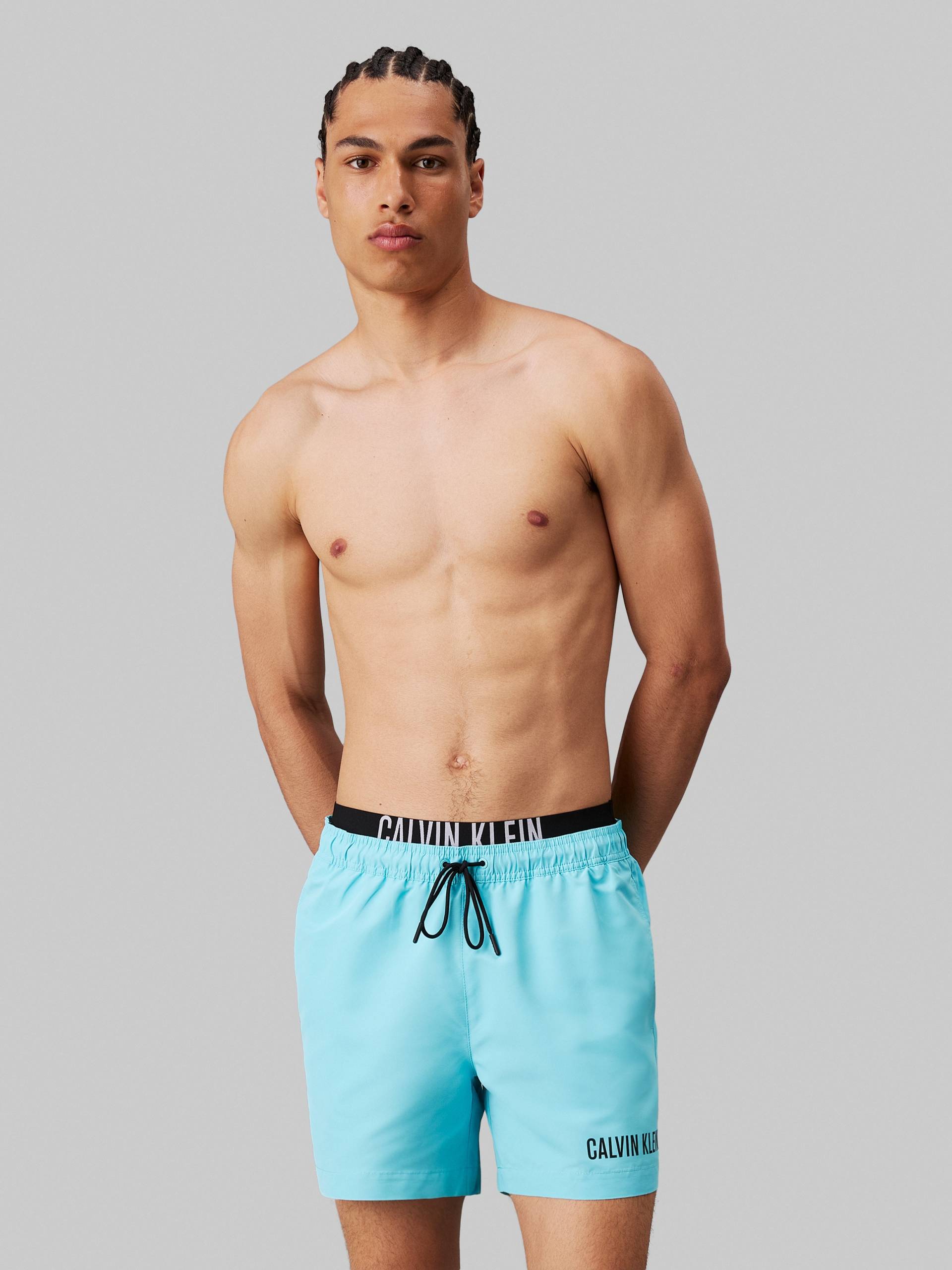 Calvin Klein Swimwear Badeshorts »MEDIUM DOUBLE WB«, mit doppeltem Bund von Calvin Klein Swimwear