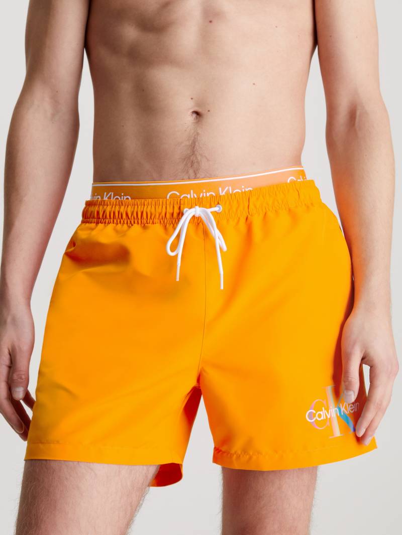 Calvin Klein Swimwear Badeshorts »MEDIUM DOUBLE WB«, mit doppeltem Bund von Calvin Klein Swimwear