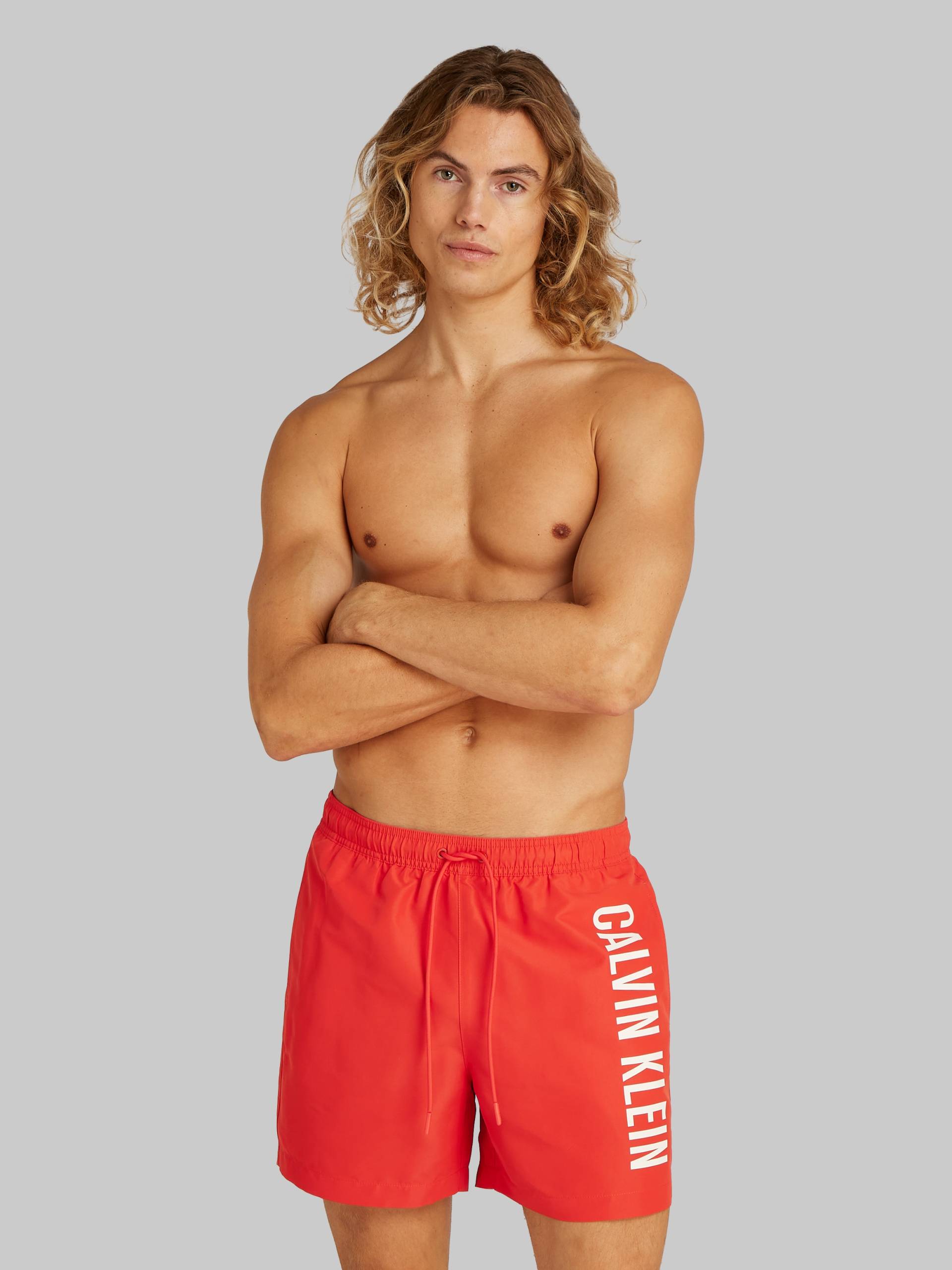 Calvin Klein Swimwear Badeshorts »MEDIUM DRAWSTRING«, mit grossem Logo von Calvin Klein Swimwear