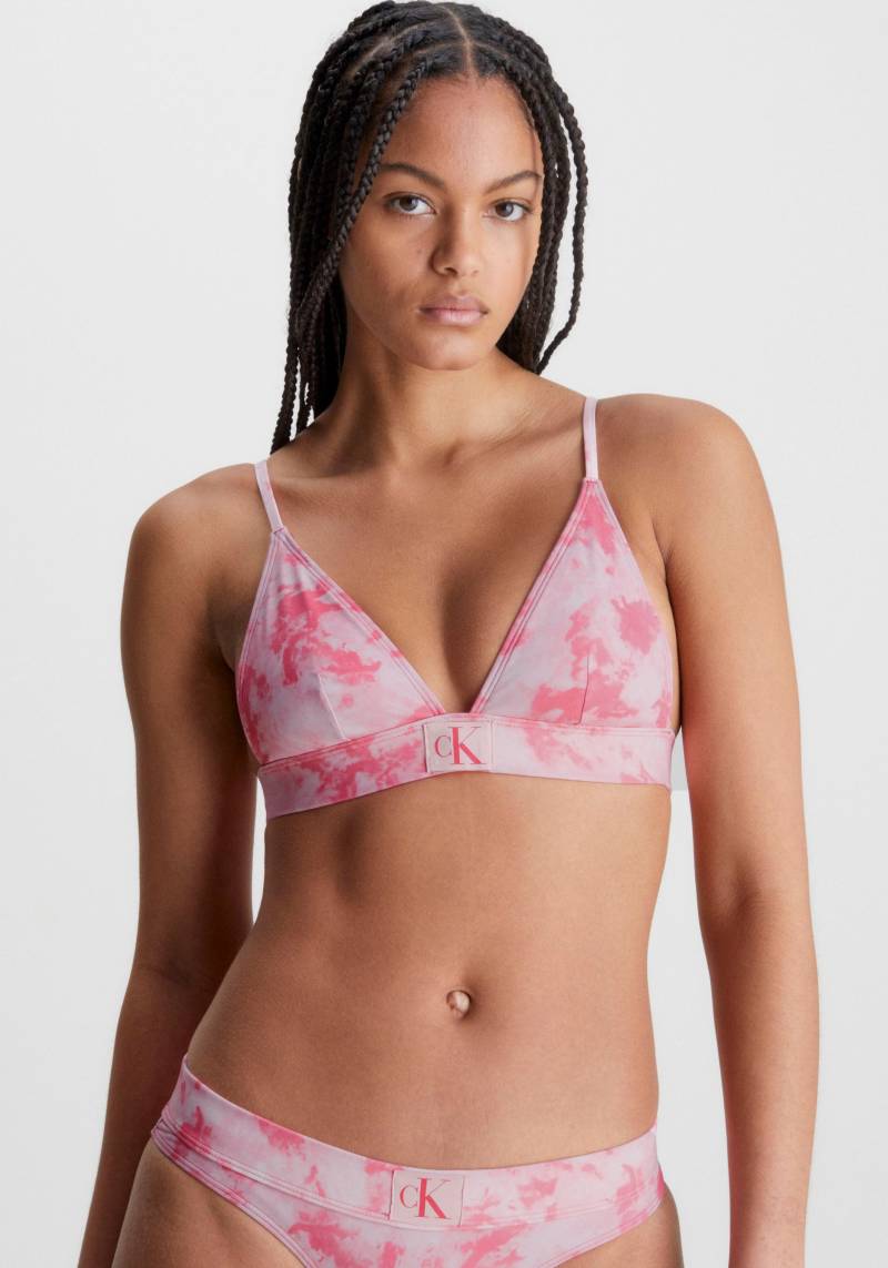 Calvin Klein Swimwear Triangel-Bikini-Top »FIXED TRIANGLE-RP-PRINT«, mit Calvin Klein Markenlabel von Calvin Klein Swimwear