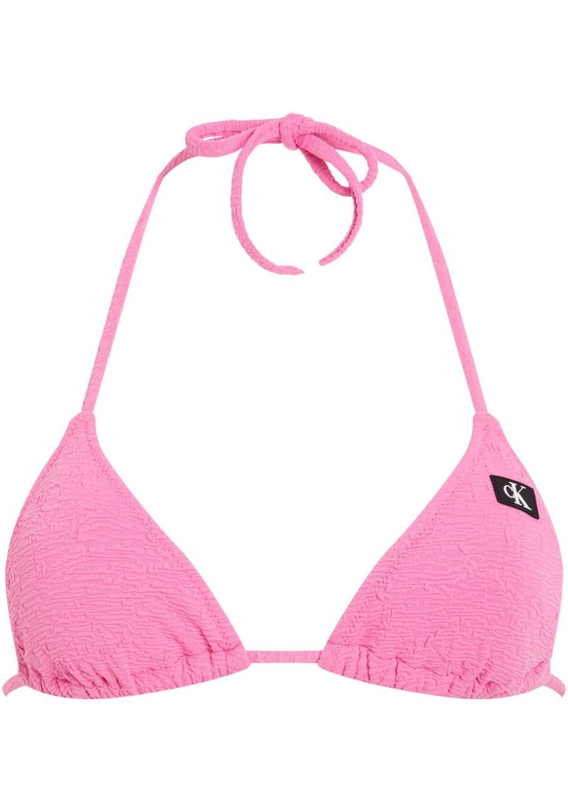 Calvin Klein Swimwear Triangel-Bikini-Top »TRIANGLE-RP«, mit Struktur von Calvin Klein Swimwear