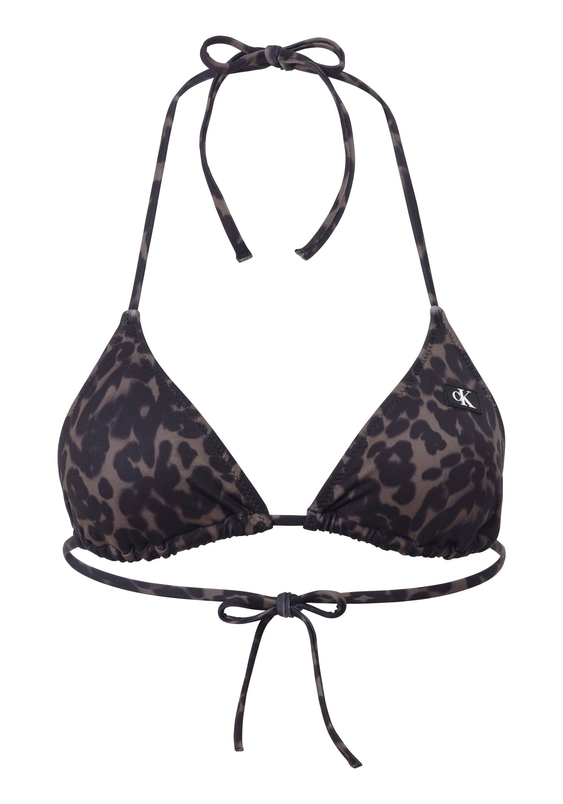 Calvin Klein Swimwear Triangel-Bikini-Top »TRIANGLE-RP-PRINT«, mit Bindeband von Calvin Klein Swimwear