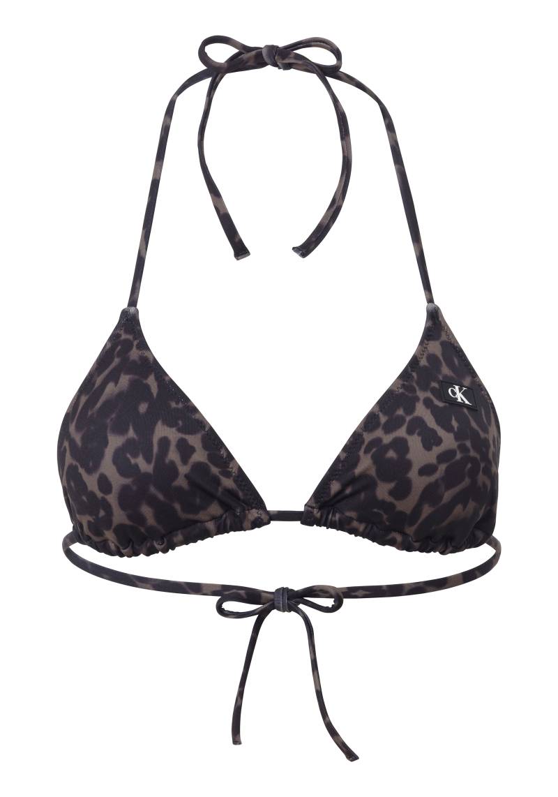 Calvin Klein Swimwear Triangel-Bikini-Top »TRIANGLE-RP-PRINT«, mit Bindeband von Calvin Klein Swimwear