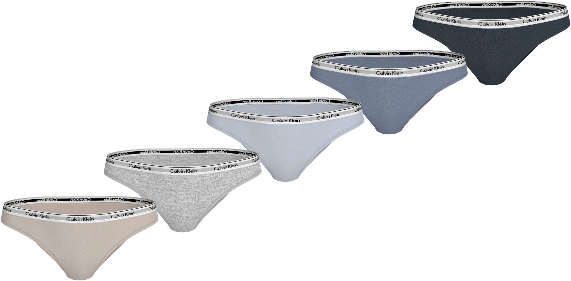 Calvin Klein Underwear Bikinislip »5 PACK BIKINI (LOW-RISE)«, (Packung, 5 St., 5er-Pack), mit Logobund von Calvin Klein Underwear