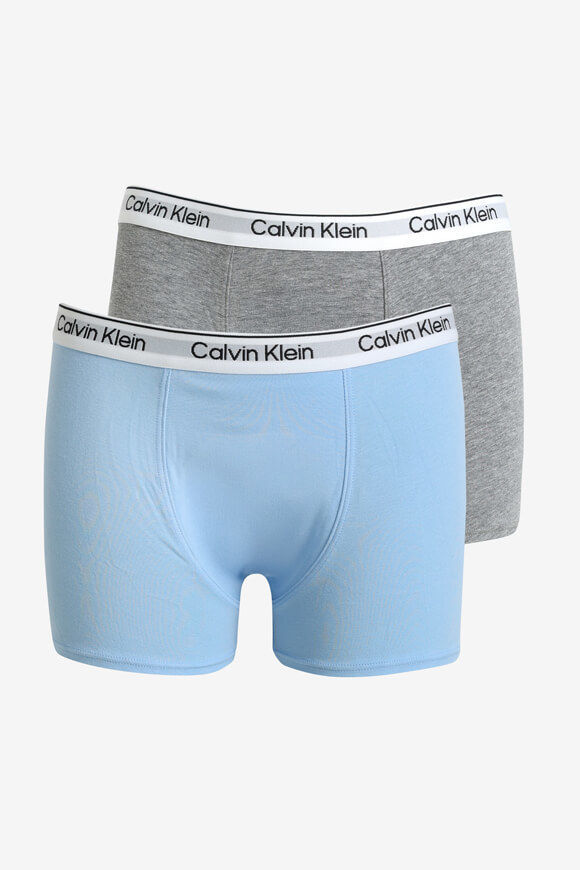 Calvin Klein Underwear Doppelpack Boxershorts | Bluebell + Grey Heather | Jungen  | 14 von Calvin Klein Underwear