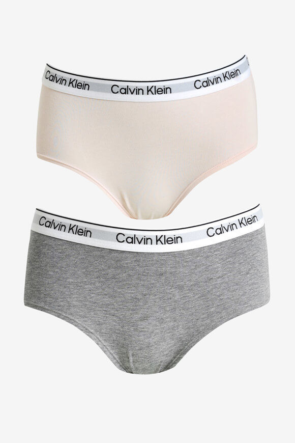 Calvin Klein Underwear Doppelpack Pantys | Silverpeony + Grey Heather | Mädchen  | 12/14 von Calvin Klein Underwear