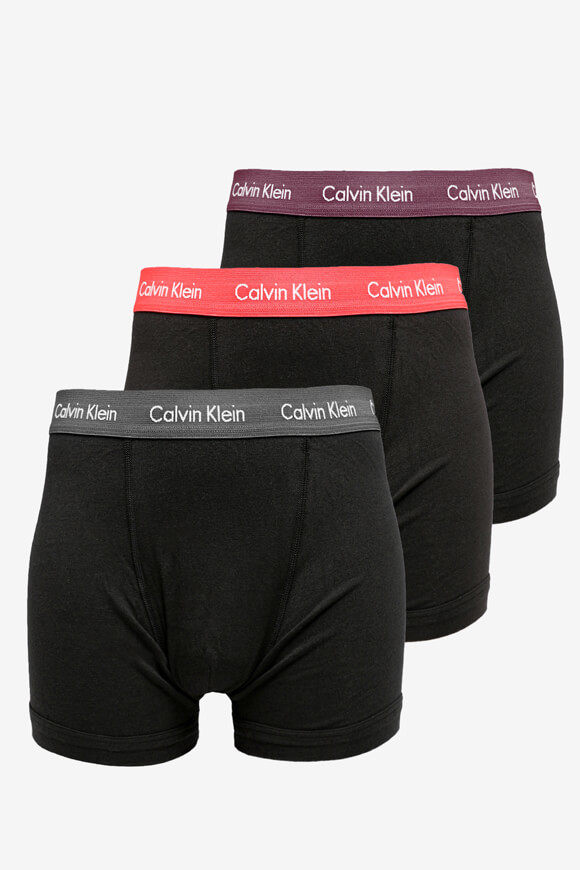 Calvin Klein Underwear Dreierpack Boxershorts | Schwarz + Charcoal + Orange Odsy | Herren  | L von Calvin Klein Underwear