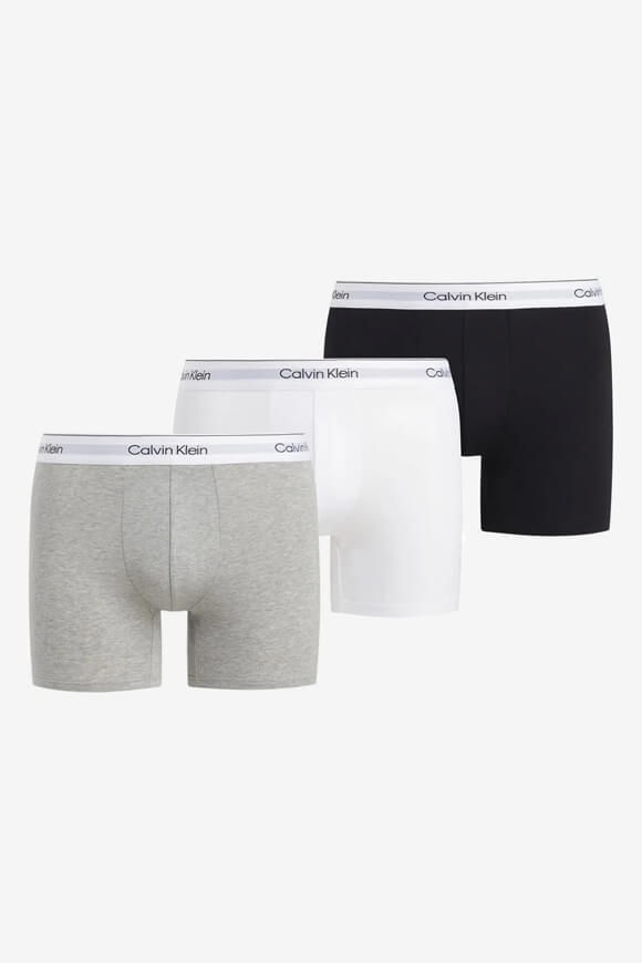 Calvin Klein Underwear Dreierpack Boxershorts | White + Black + Grey Heather | Herren  | L von Calvin Klein Underwear