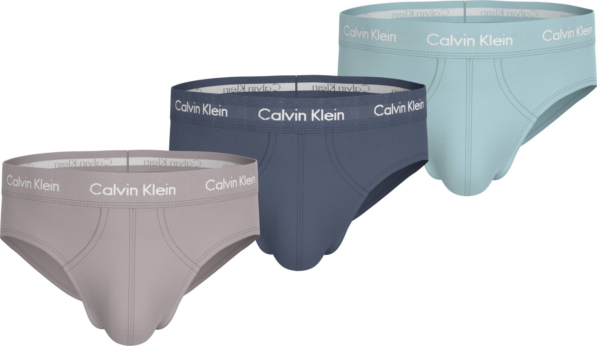 Calvin Klein Underwear Hipster, (3 St.), mit farbigem Webbund von Calvin Klein Underwear