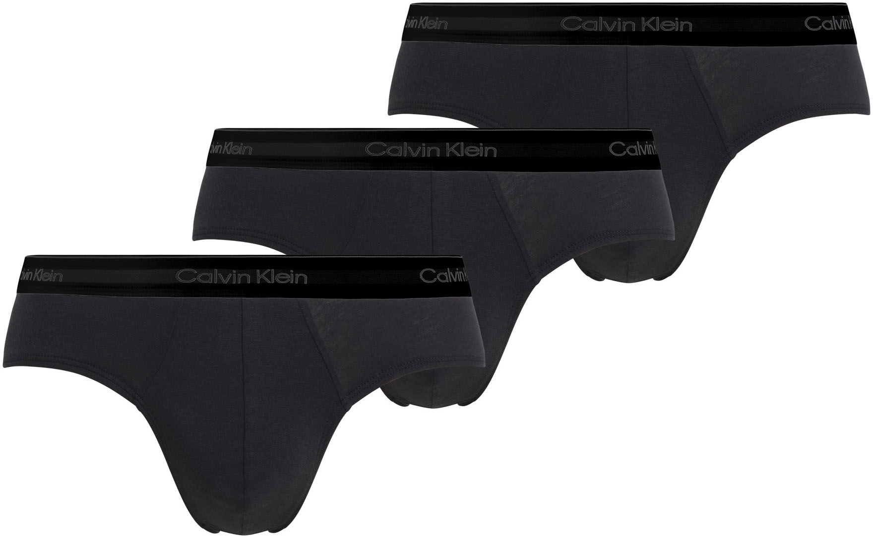 Calvin Klein Underwear Hipster »HIP BRIEF 3PK«, (Packung, 3 St.), mit Logo-Elastikbund (3 Stück) von Calvin Klein Underwear