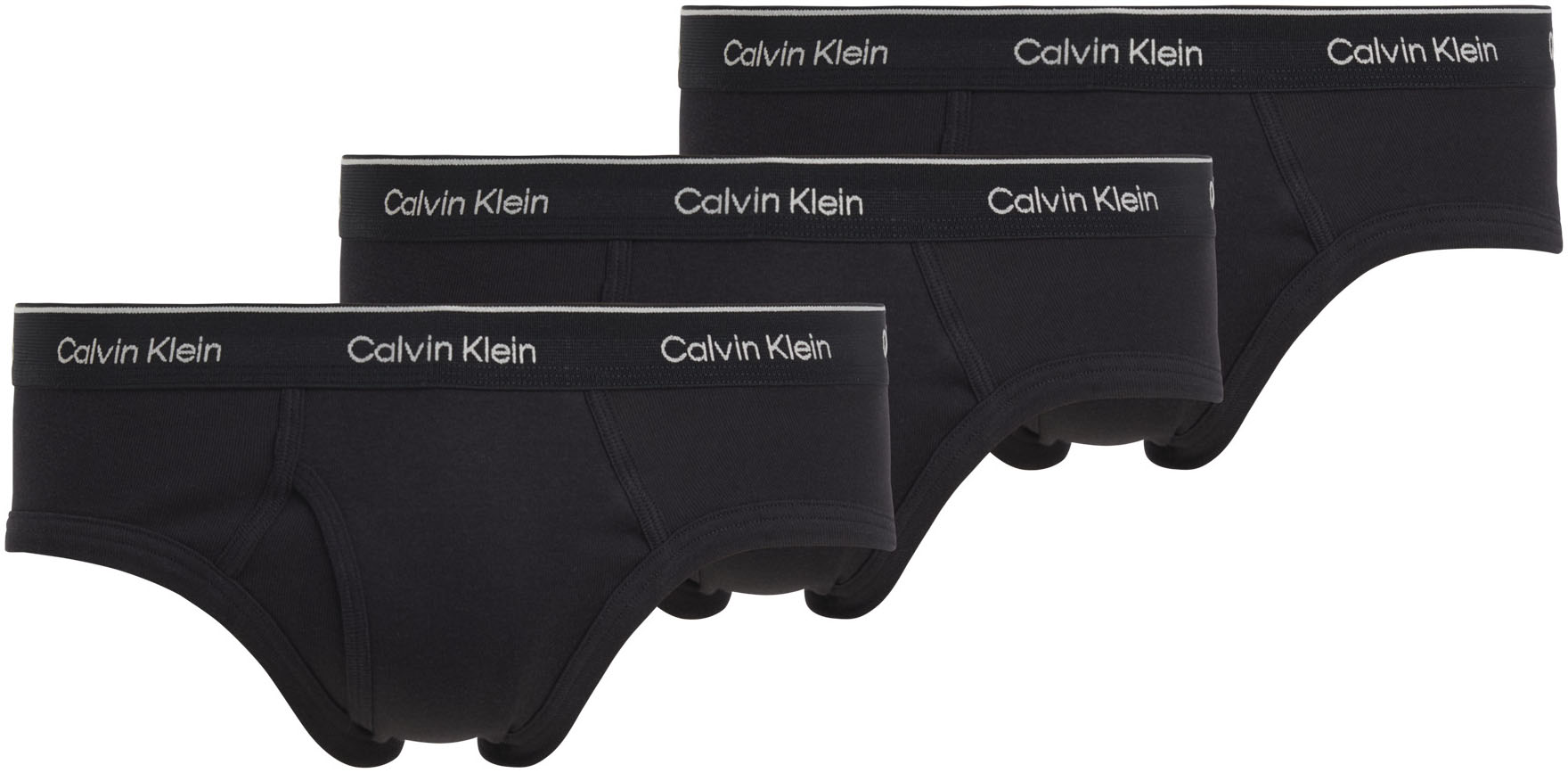 Calvin Klein Underwear Hipster »HIP BRIEF 3PK«, (Packung, 3er-Pack), mit Logo-Elastikbund (3 Stück) von Calvin Klein Underwear