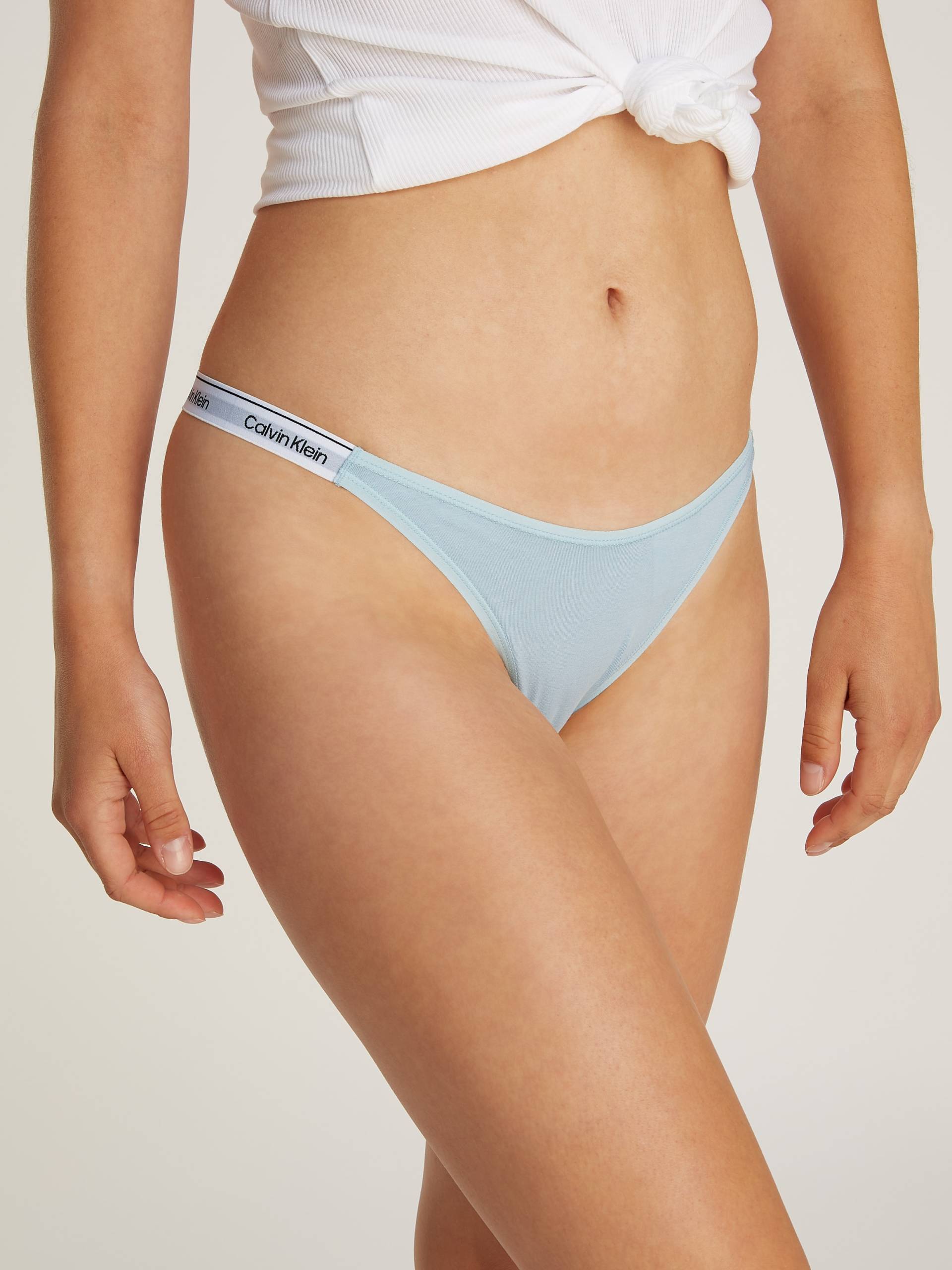 Calvin Klein Underwear String »DIPPED STRING THONG«, mit Logobund von Calvin Klein Underwear